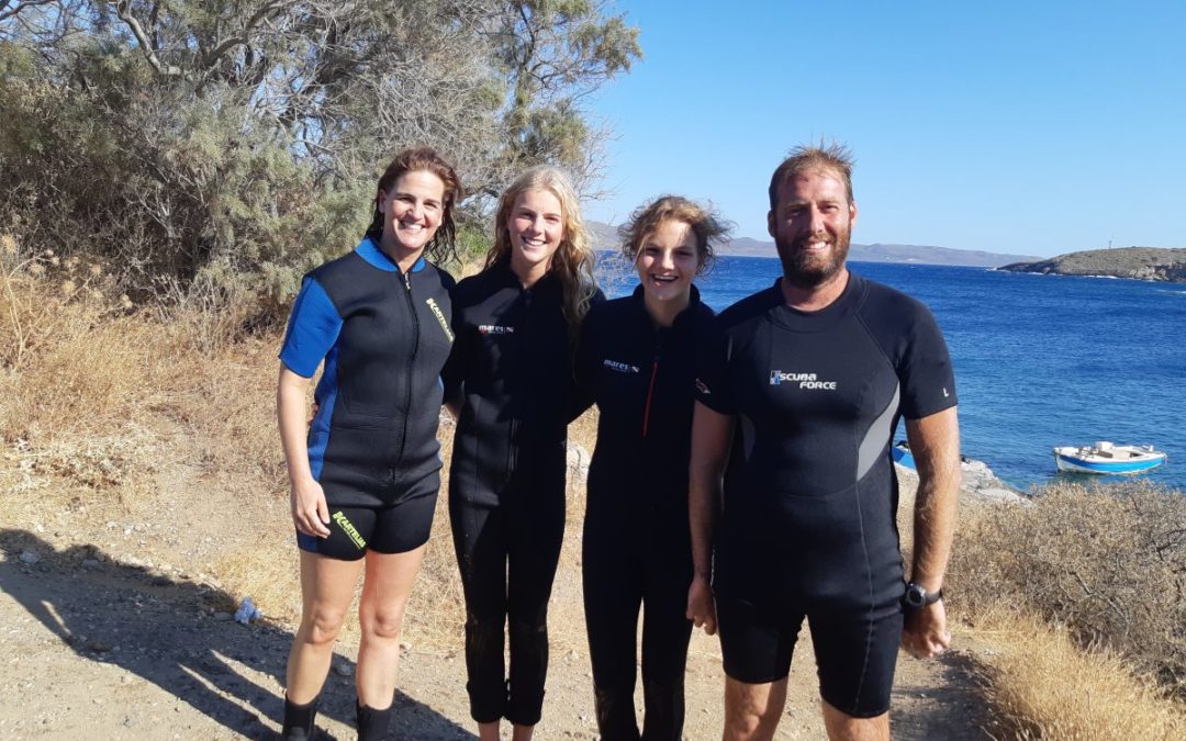 Try Scuba dive with the family from Belgium